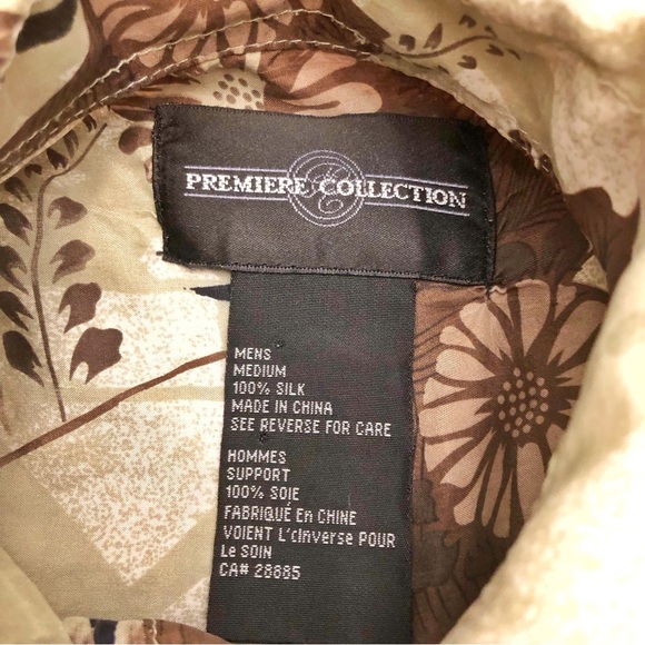 Vintage 100% Silk Floral Tropical Pattern Festival Relaxed Fit Shirt Blouse - Picture 4 of 15